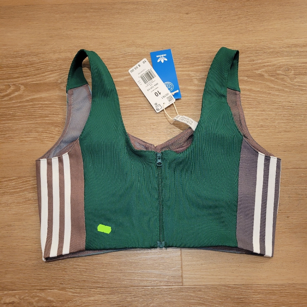 Adidas x Kseniaschnaider Reprocessed Bra Top II0761 Womens Size 10 New - Picture 4 of 5